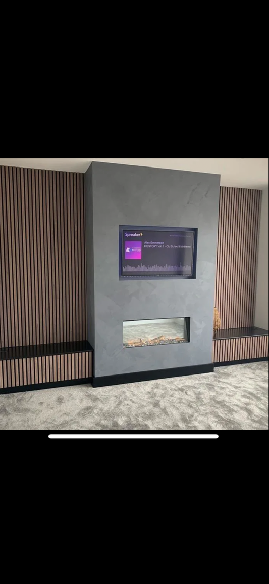 Eiken Wandpaneel Walnut - 240 x 60 cm