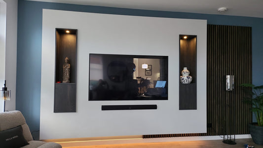 Eiken Wandpaneel Black wash - 240 x 60 cm